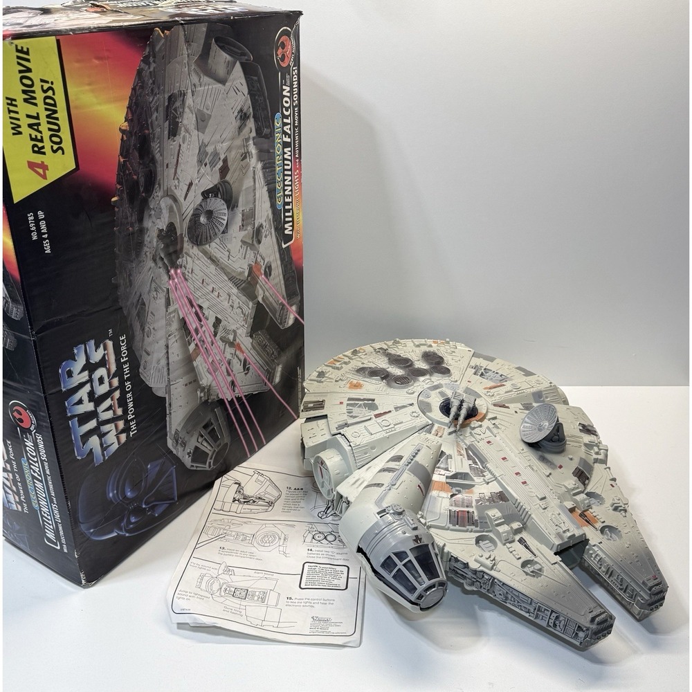 1995 Star Wars Electronic Millennium Falcon w/Box Pre-Owned INCOMPLETE* *